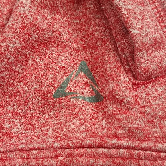 Aeropostle A87 Red Colorblock Hoodie Sweater - Picture 7 of 7